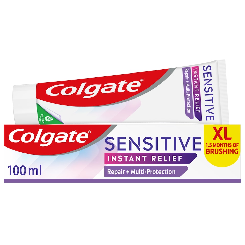 image 1 of Colgate Sensitive Instant Relief Repair + Multi Protection Toothpaste 100ml