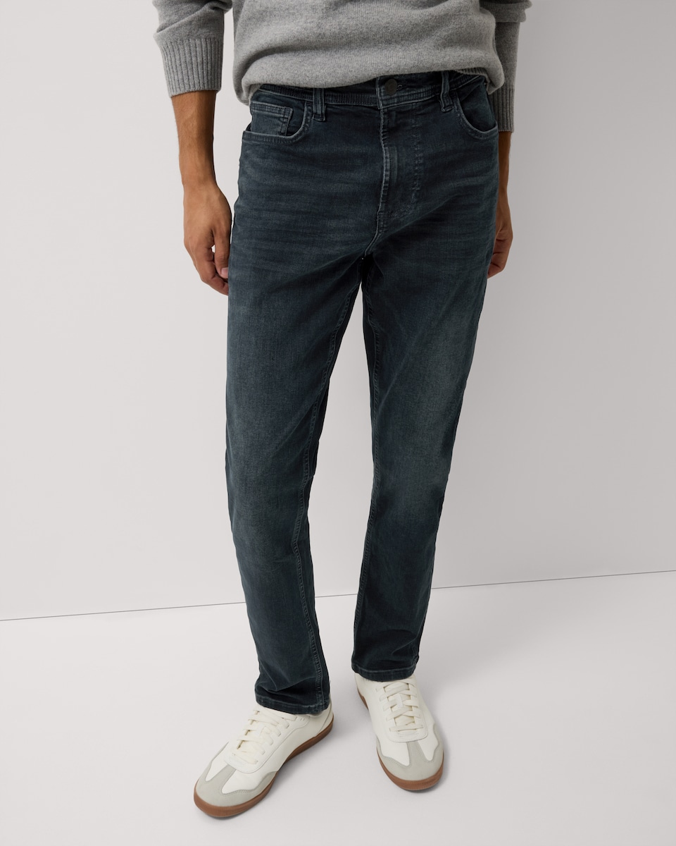 image 1 of F&F Slim Leg Stretch Jeans in Black