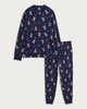 image 4 of F&F Teddy Bear Print Matching Family Christmas Pyjamas in Navy