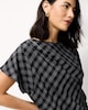 image 2 of F&F Checked Co-ord Blouse in Multi Black
