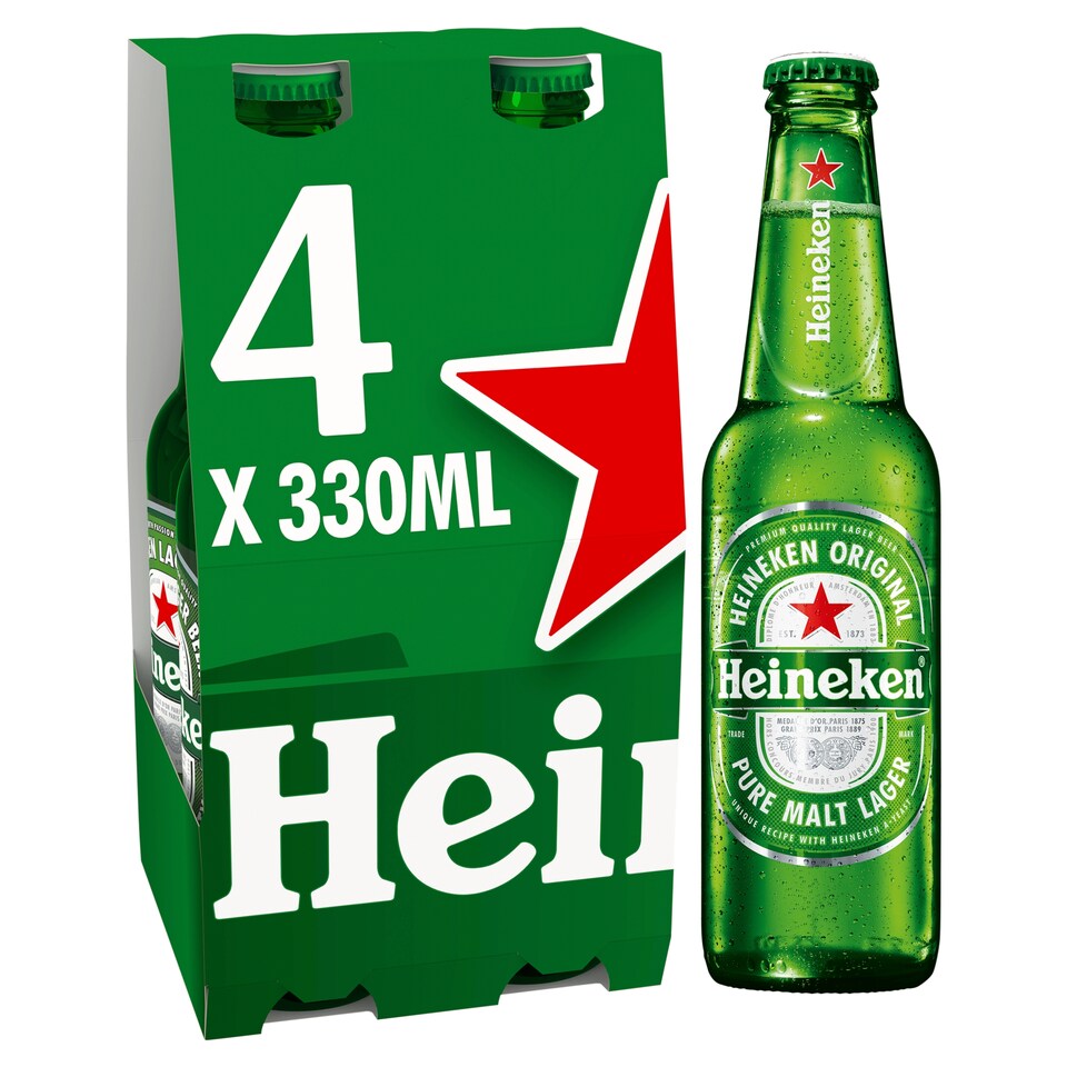 image 1 of HEINEKEN BOTTLES 4X330ML