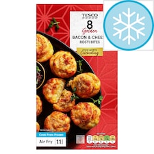 Tesco 8 Bacon & Cheese Rosti Bites 250g
