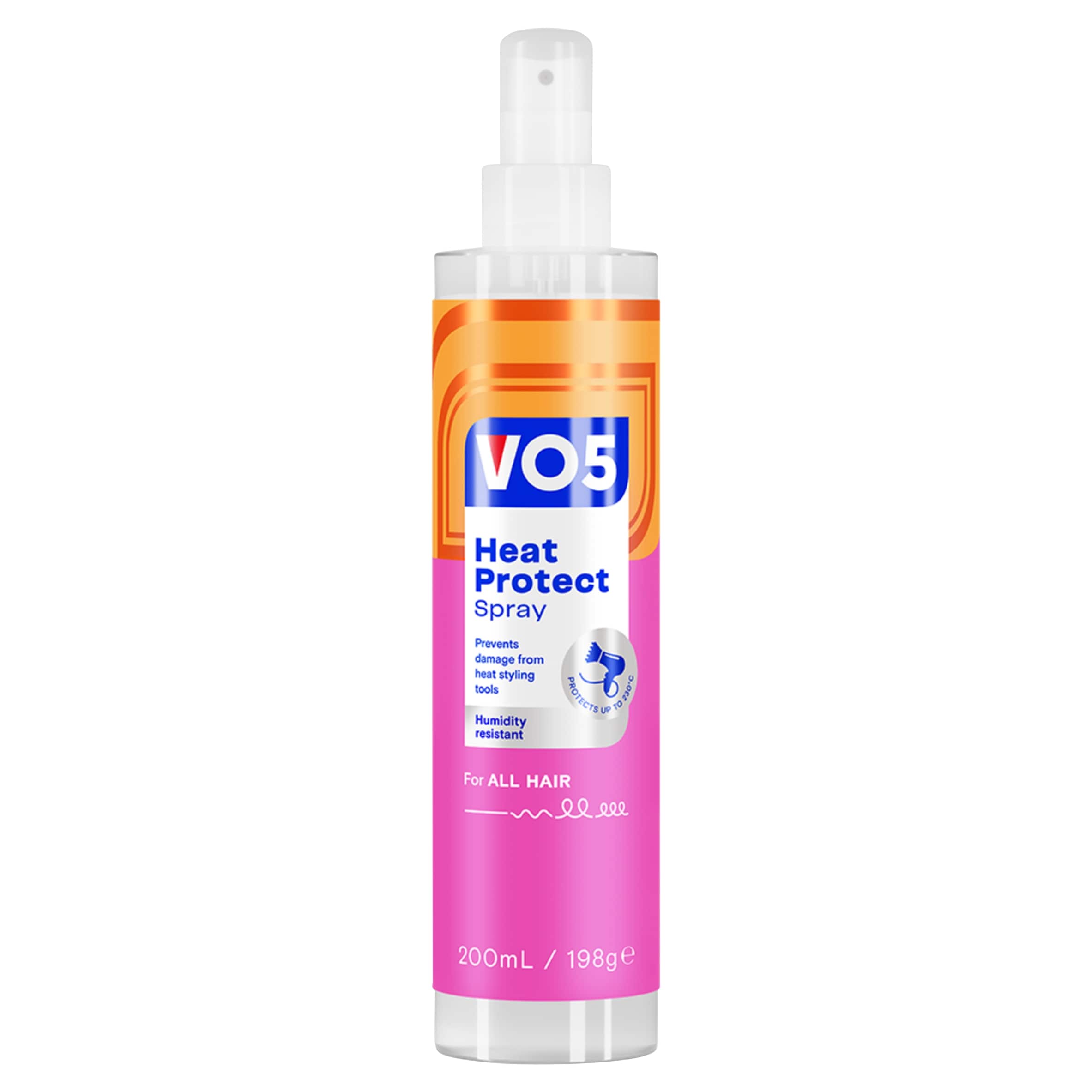 Vo5 Heat Protect Styling Spray 200Ml