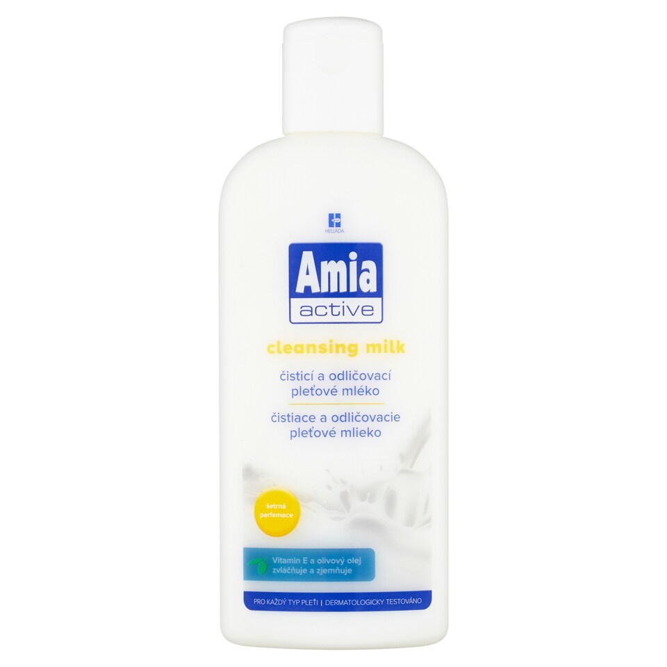 Amia Active Čistiace a odličovacie pleťové mlieko 200 ml
