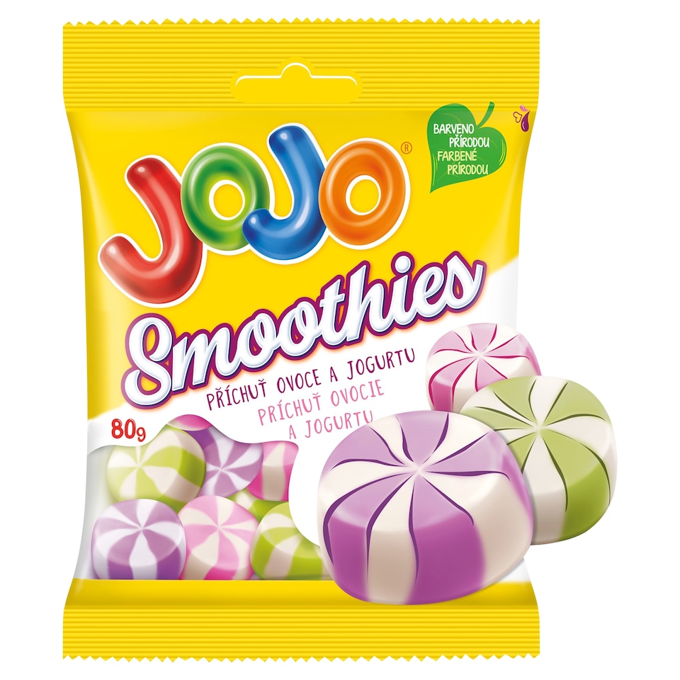 JOJO Smoothies Jelly Candies with Yogurt-Fruit Flavors 80 g