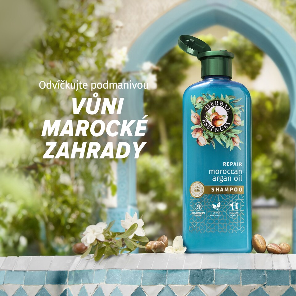 image 1 of Herbal Essences  Repair Moroccan Argan Oil Shampoo 350ml to Nourish Damaged Hair