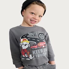 Paw Patrol Cotton Rich Keep on Truckin' Sweatshirt in Grey