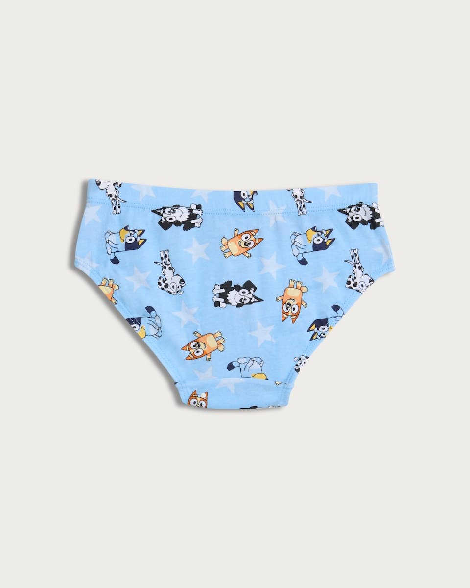 image 1 of Bluey 5-Pack Pure Cotton Briefs in Blue Multi