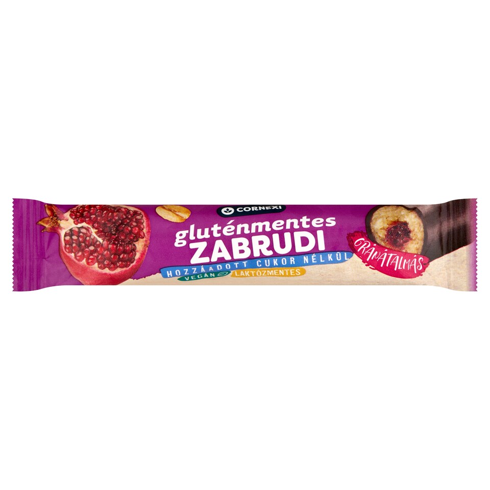 Cornexi gluténmentes gránátalmás zabrudi édesítőszerrel, hozzáadott cukor nélkül 30 g