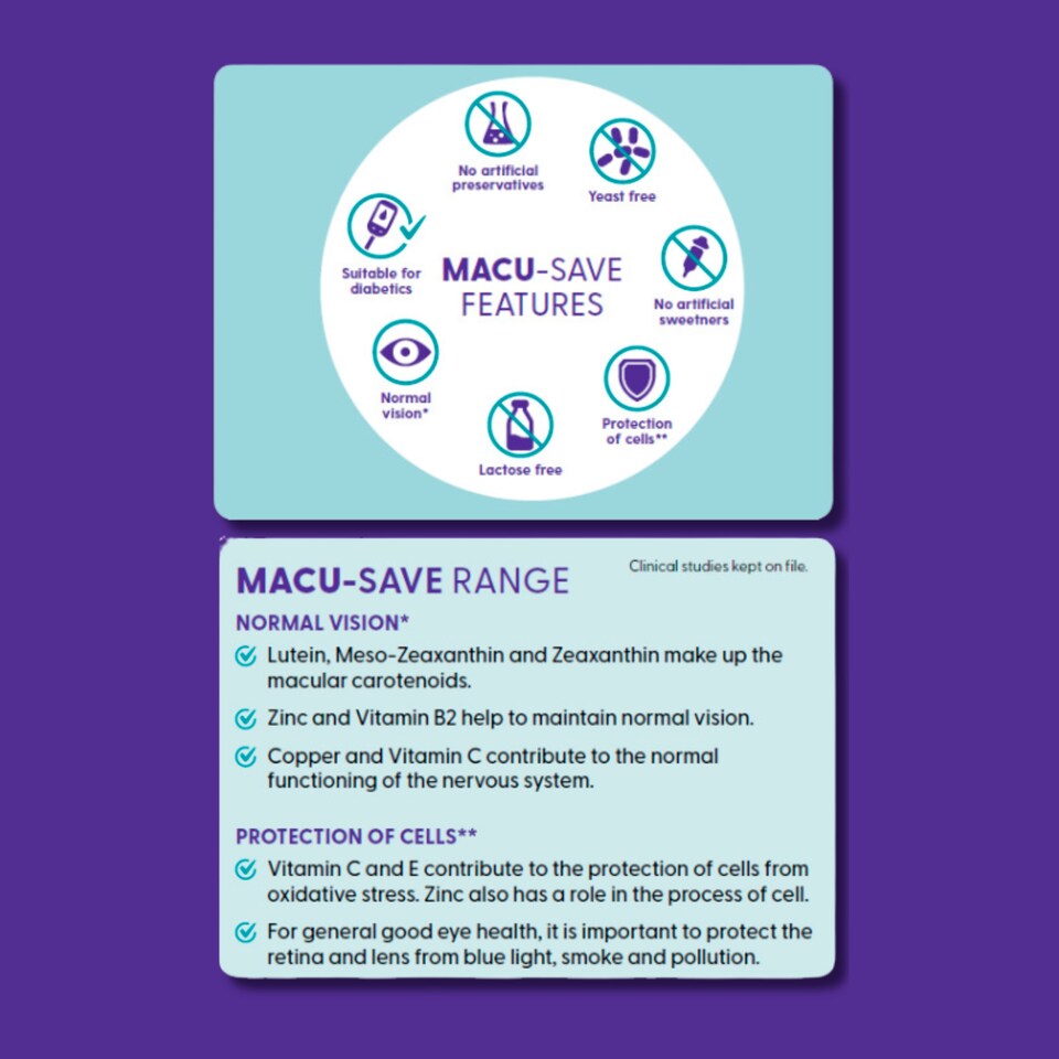 image 1 of Macusave Food Supplement 90 Pack