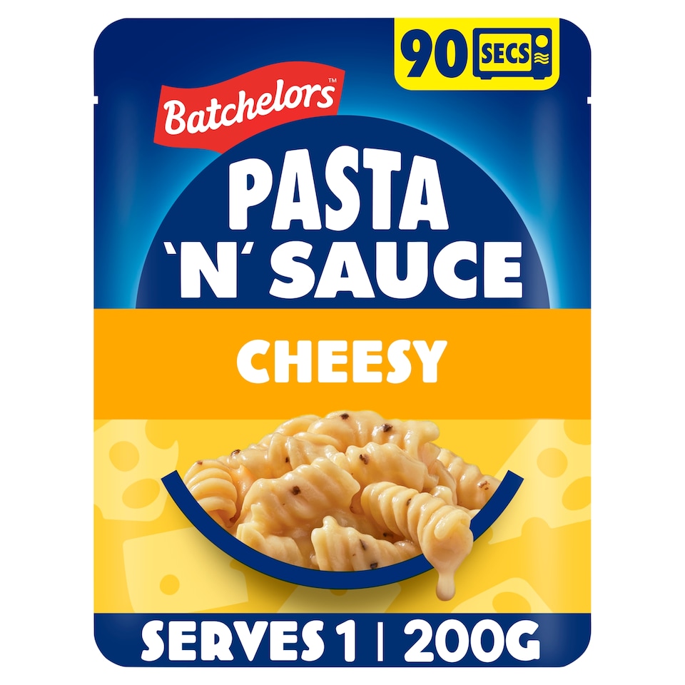 Batchelors Pasta 'n' Sauce Microwave Ready Meal Pasta with Cheese Sauce 200g