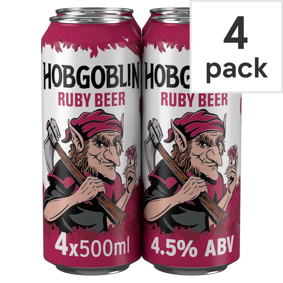 image 1 of Hobgoblin Ruby Ale Beer Can 4x500ml