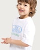 image 2 of F&F Boys 2-Piece Slogan T-Shirt and Shorts Set in White