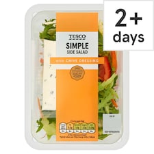 Tesco Simple Side Salad With Chive Dressing 165g