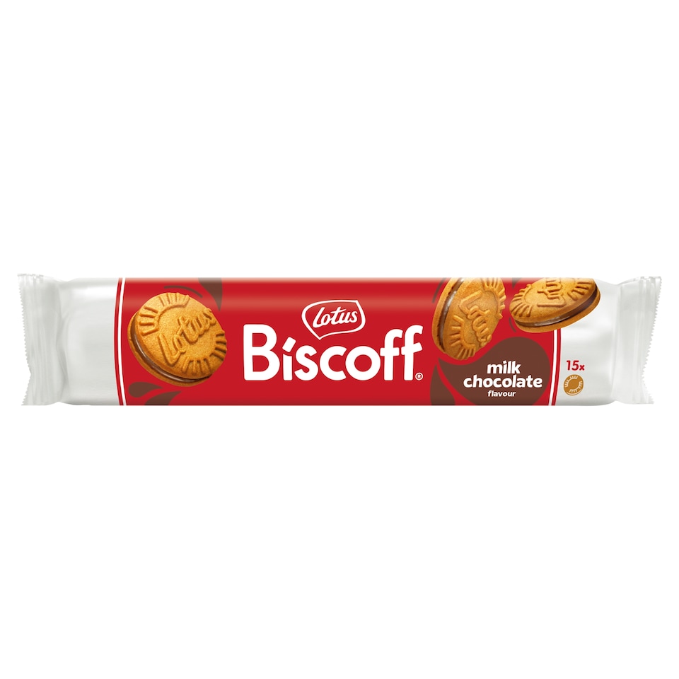 Lotus Biscoff Karamelizované sušienky spojené náplňou s príchuťou mliečnej čokolády 150 g