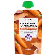 Tesco Carrot Sweet Potato Swede Pouch 100G