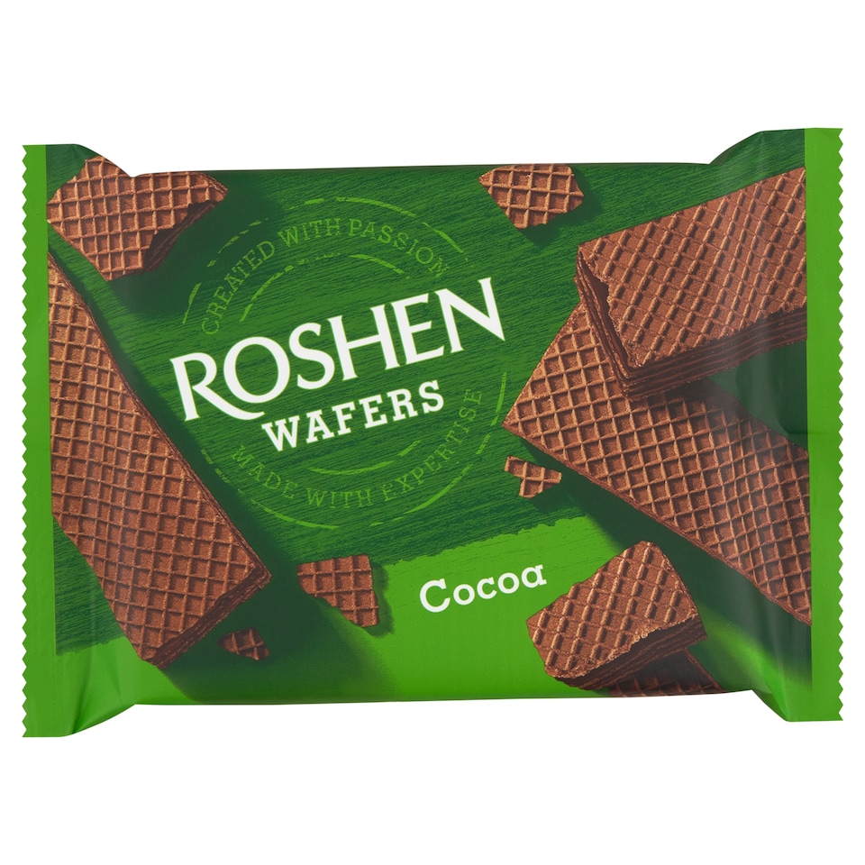 Roshen Wafers kakaós krémmel töltött kakaós ostya 72 g 1. kép