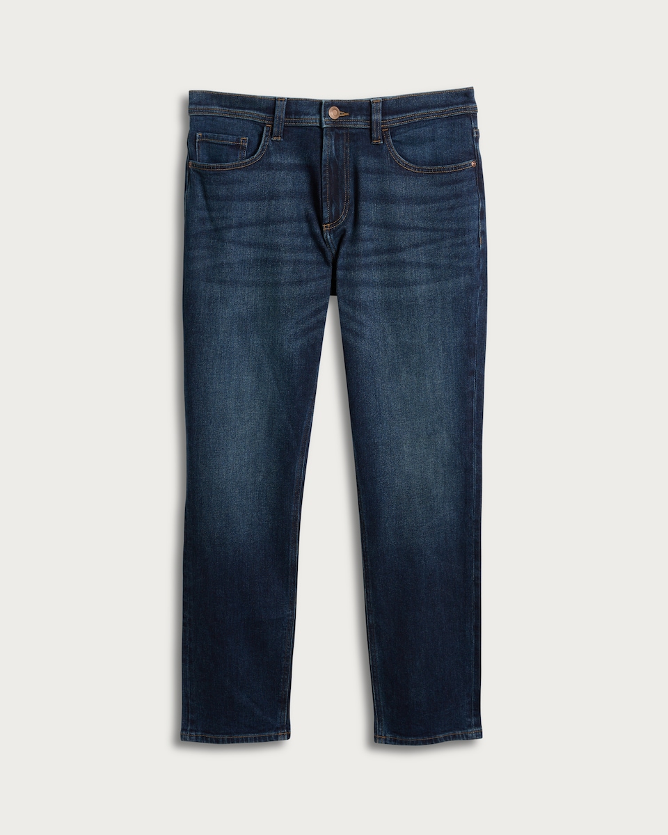 image 1 of F&F Straight Leg Denim Jeans in Navy