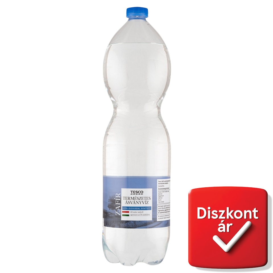 Tesco Zafír Carbonated Natural Mineral Water 1,5 l