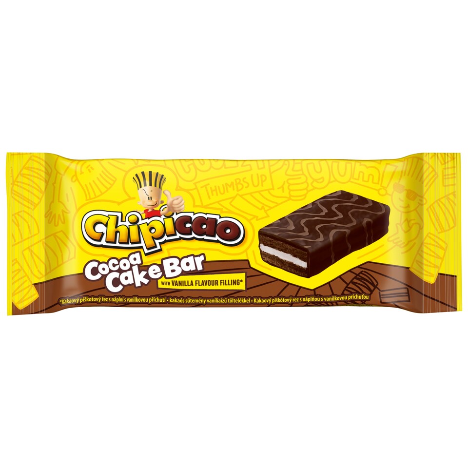 Chipicao Cocoa Cake Bar with Vanilla Flavour Filling 64 g