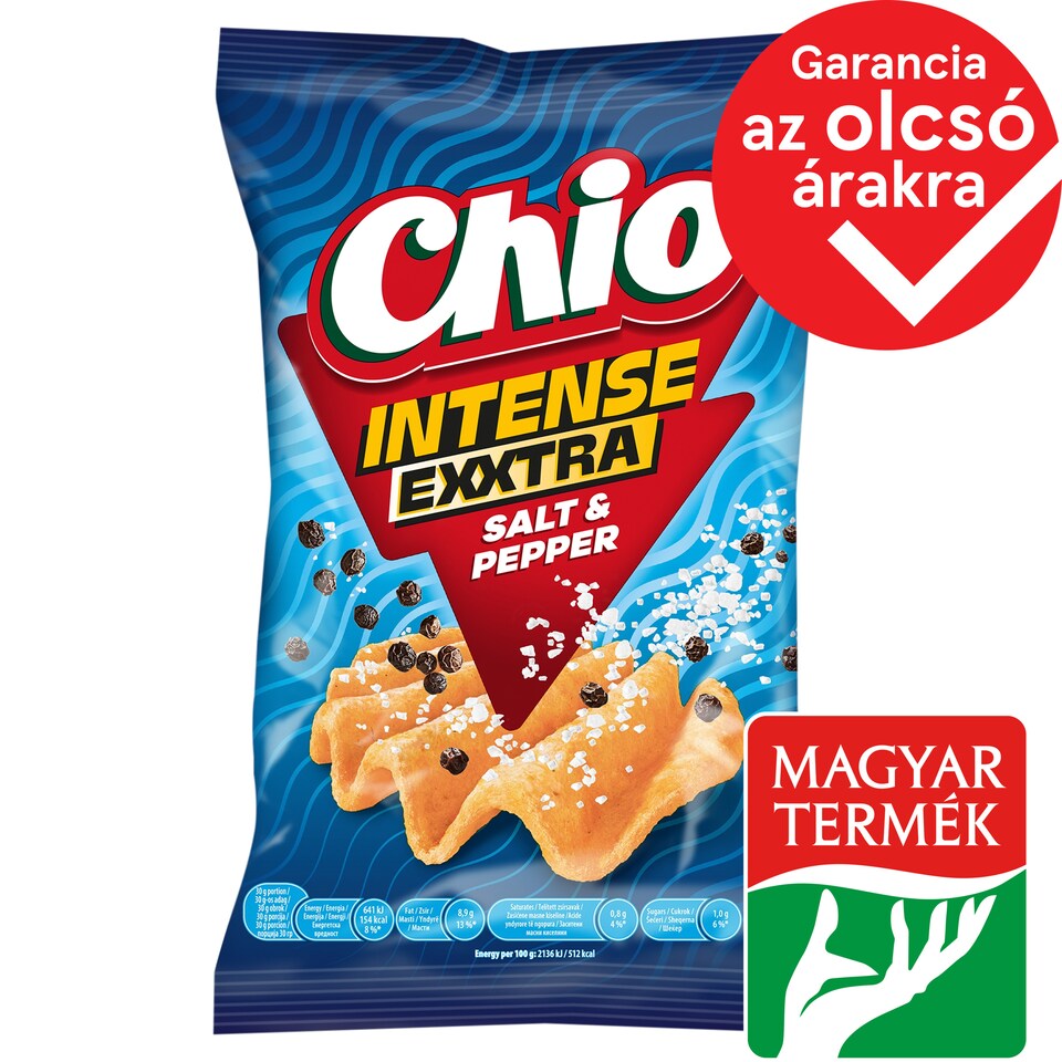 Chio Intense sós és borsos ízű burgonyachips 55 g