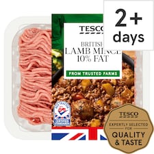 Tesco British Lamb Mince 10% Fat 250G