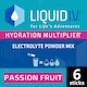 image 1 of Liquid I.V. Hydration Multiplier Electrolyte Powder Mix Passion Fruit 6x16g