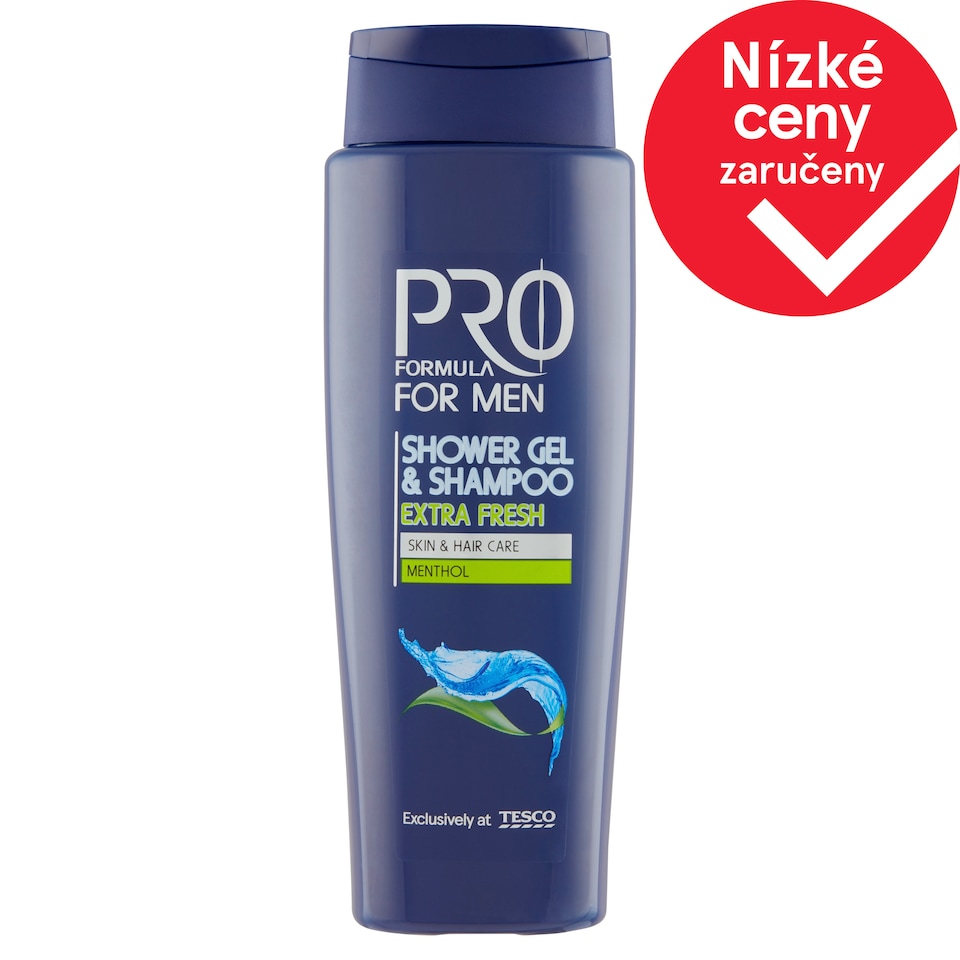 Tesco Pro Formula For Men sprchový gel a šampón Extra Fresh 400ml
