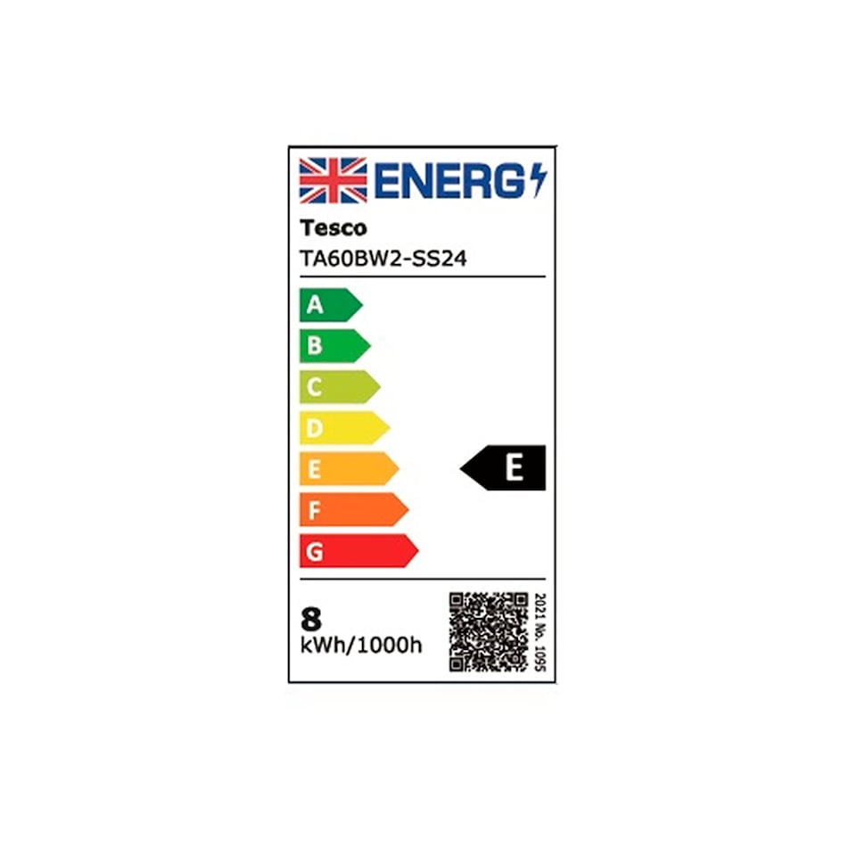 image 1 of Tesco Led Classic 60W Bayonet Cap 2 Pack