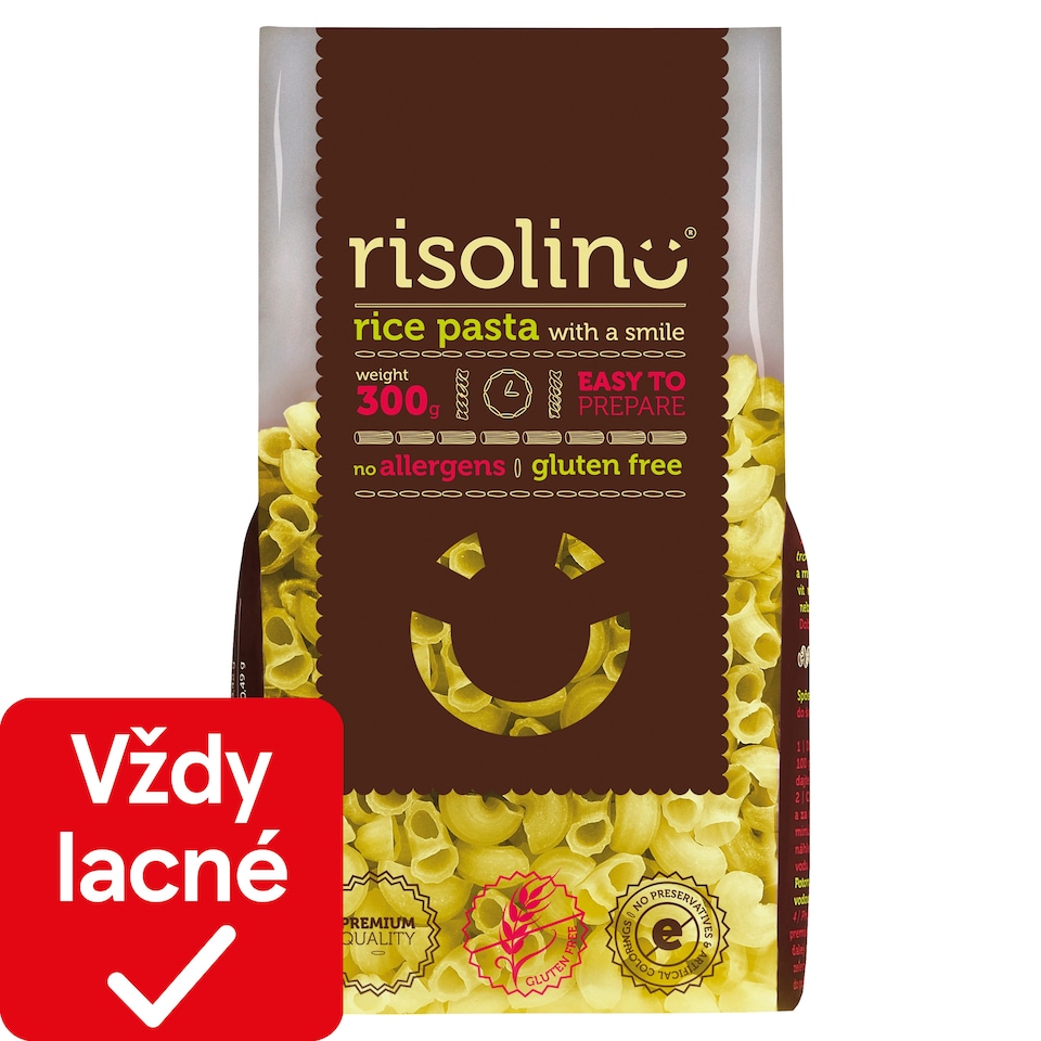 Risolino Macaroni ryžové cestoviny prirodzene bezlepkové 300 g