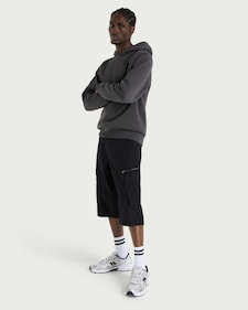 F&F Pure Cotton Belted Cargo Shorts in Black