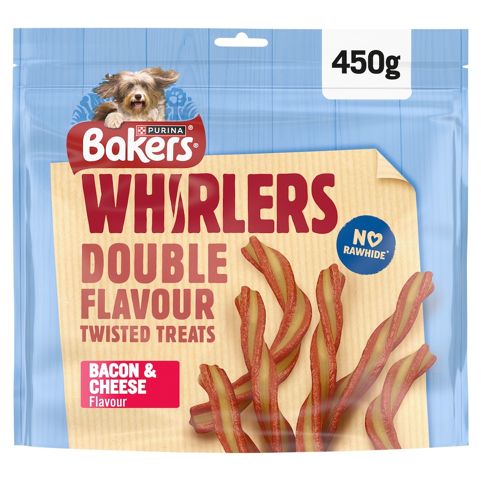 image 1 of Bakers Whirlers Bacon & Cheese Flavour Treats 450G