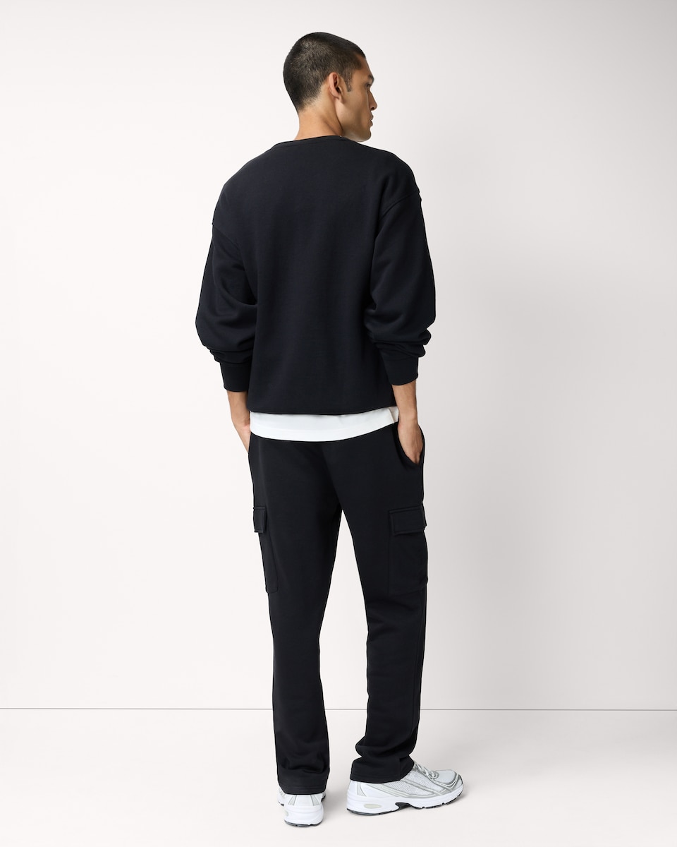 image 1 of F&F Active EVERYHOUR Cotton Rich Cargo Joggers in Black