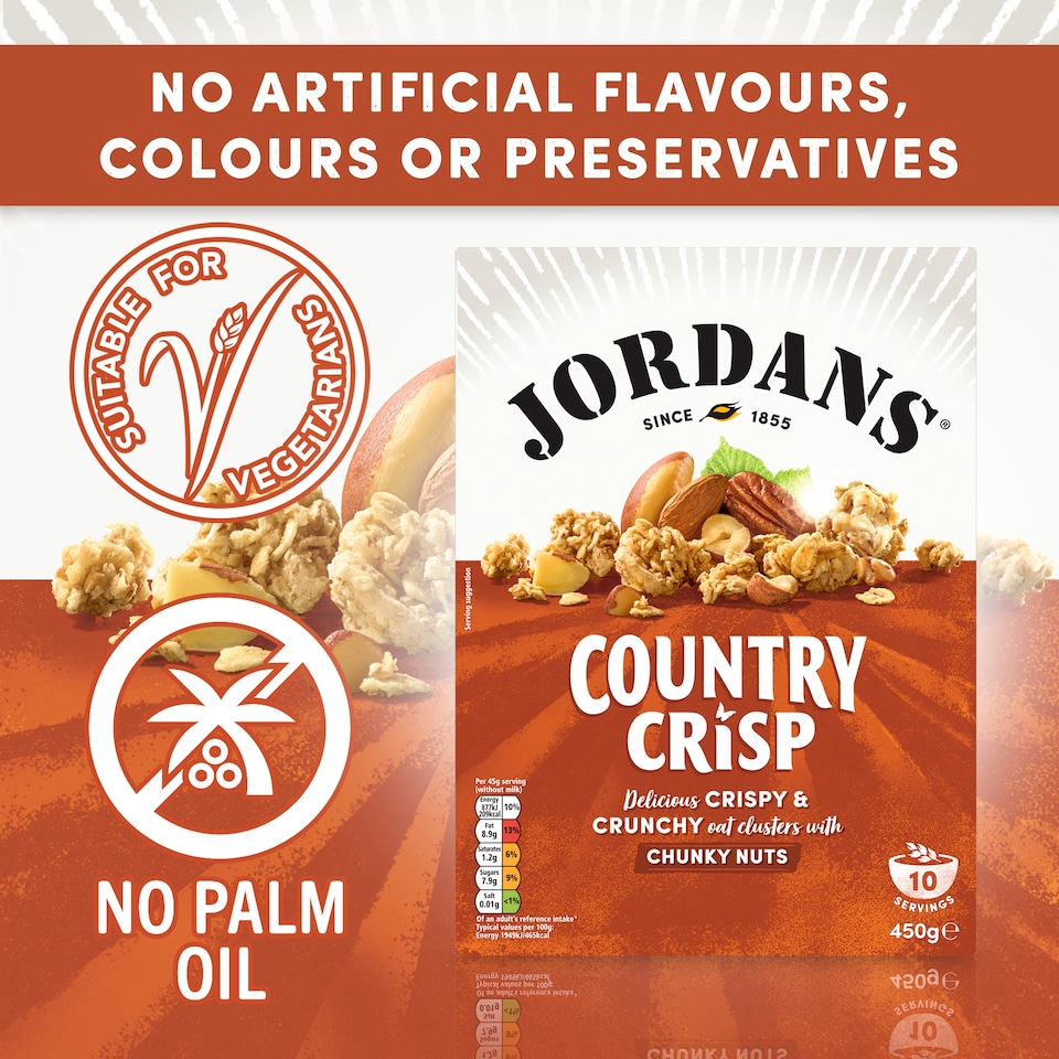 image 1 of Jordans Country Crisp Chunky Nut Cereal 450g