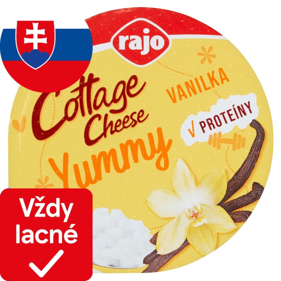 obrázok 1 z Rajo Cottage Cheese Yummy vanilka 180 g