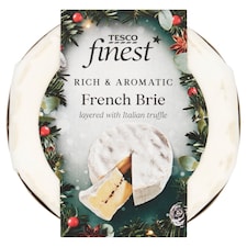 Tesco Finest French Brie Cheese Layered With Italian Truffle 135g