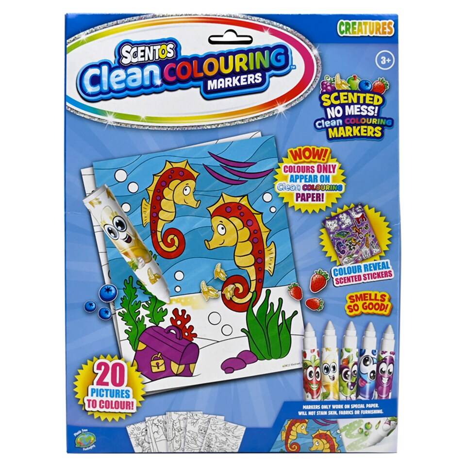 image 1 of SCENTOS CLEAN COLOURING MARKERS