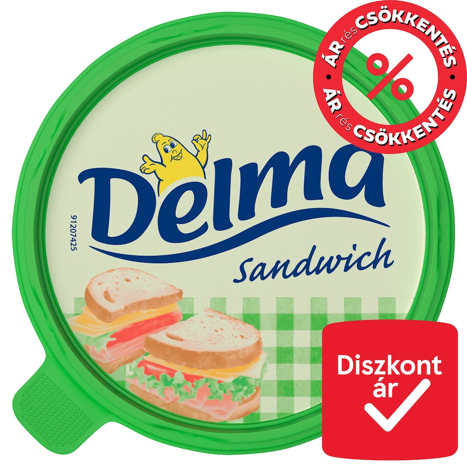 Delma Sandwich 20% zsírtartalmú margarin 450 g  1. kép