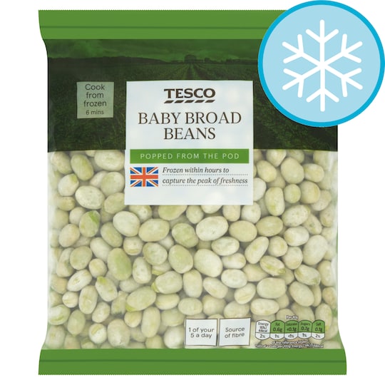 Tesco Baby Broad Beans 650G Tesco Groceries