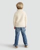image 3 of F&F Boys 2-PieceCable Knit Jumper and Denim Jeans Set in Cream