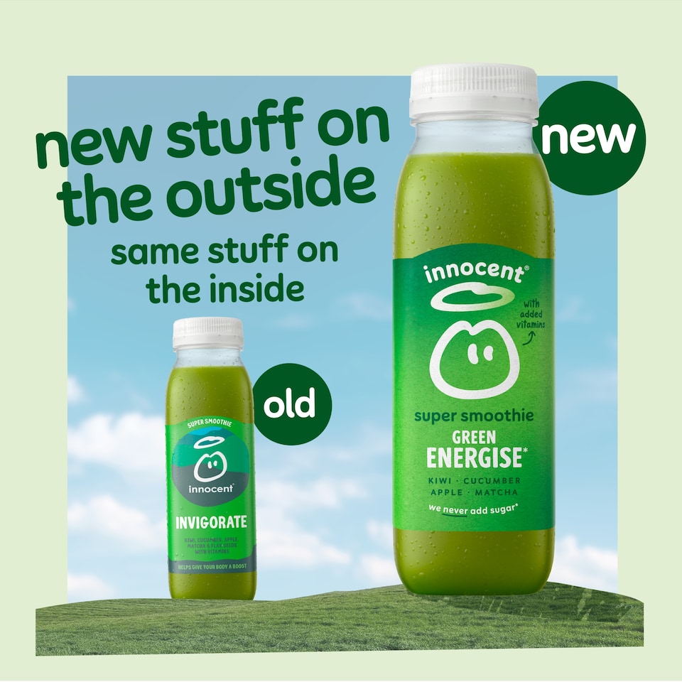 image 1 of Innocent Super Smoothie Invigorate, Kiwi & Cucumber Juice with Vitamins 300ml