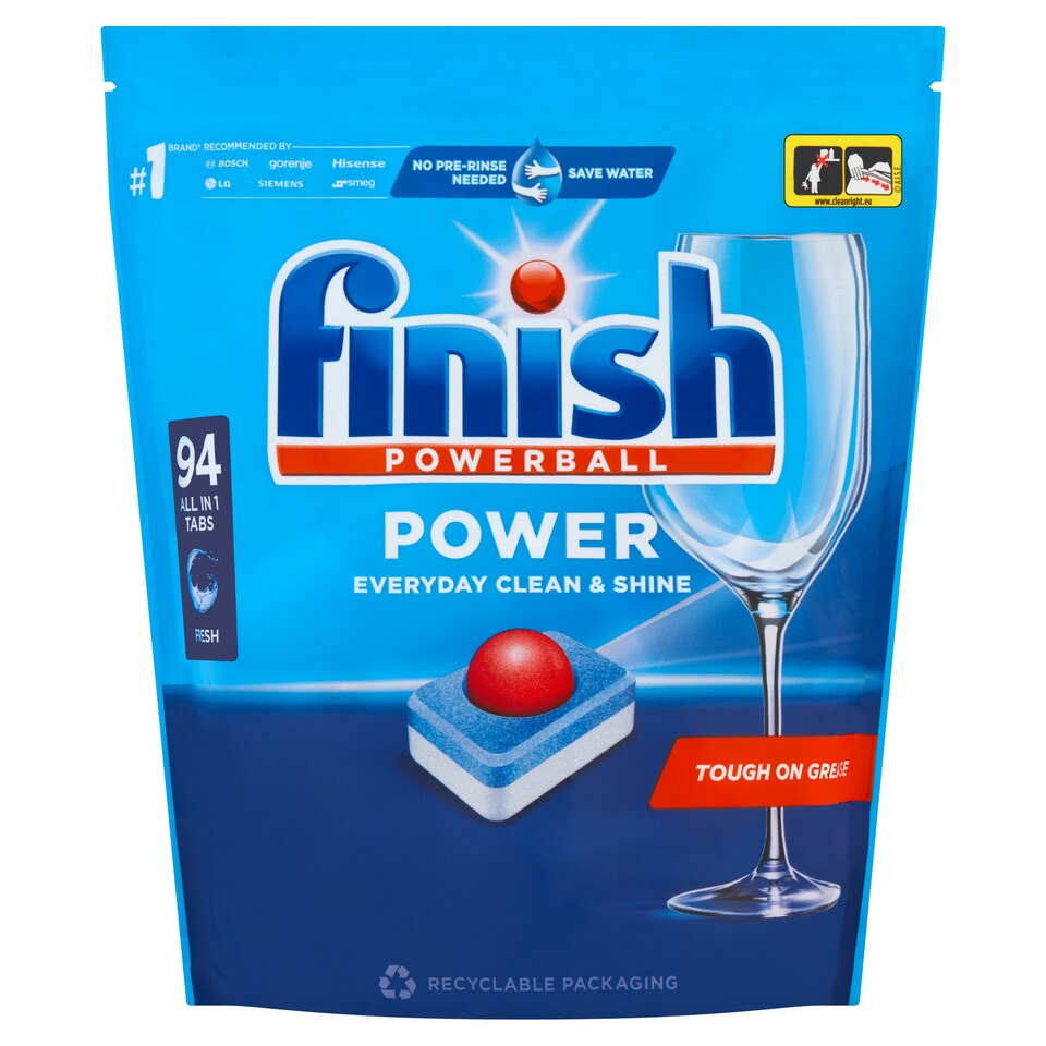 obrázok 1 z Finish Powerball Quantum All in 1 Regular kapsuly do umývačky riadu 94 ks 1504 g