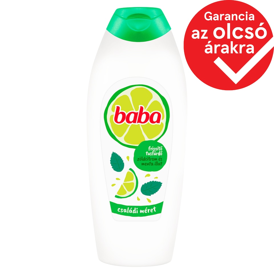 Baba Refreshing Shower Gel with Lemon and Mint Scent 750 ml