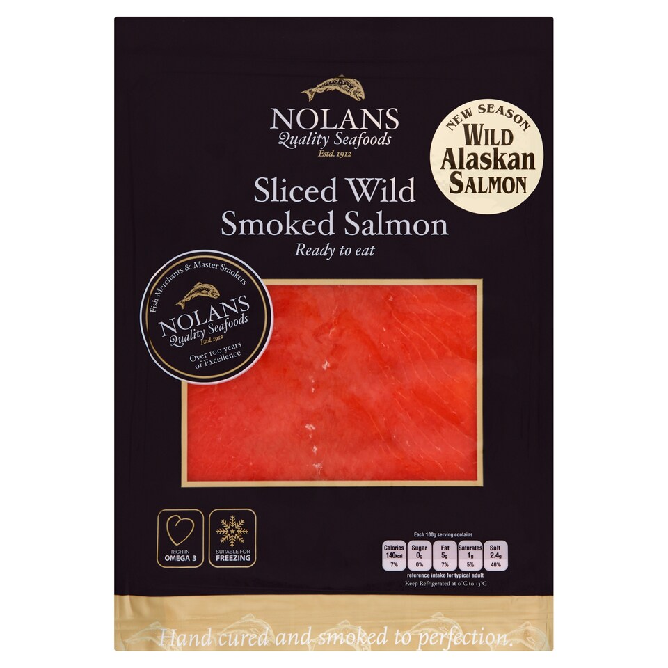 Nolans Wild Alaskan Smoked Salmon 100G
