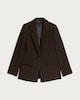 image 4 of F&F Single Button Tailored Blazer in Brown