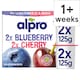 image 1 of Alpro Blueberry & Cherry Soya Dairy Free Yoghurt Alternative 4x125g