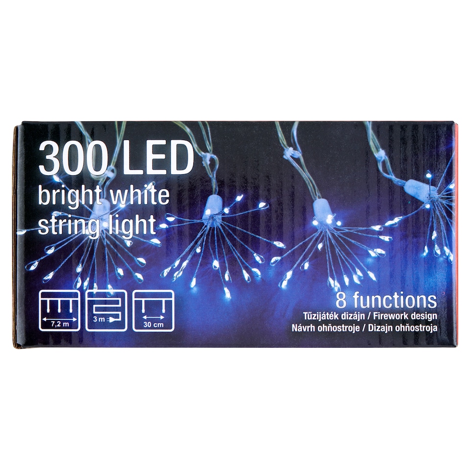 obrázok 1 z Snow Meister SM2684 300 LED reťazových svetiel so studenou bielou farbou