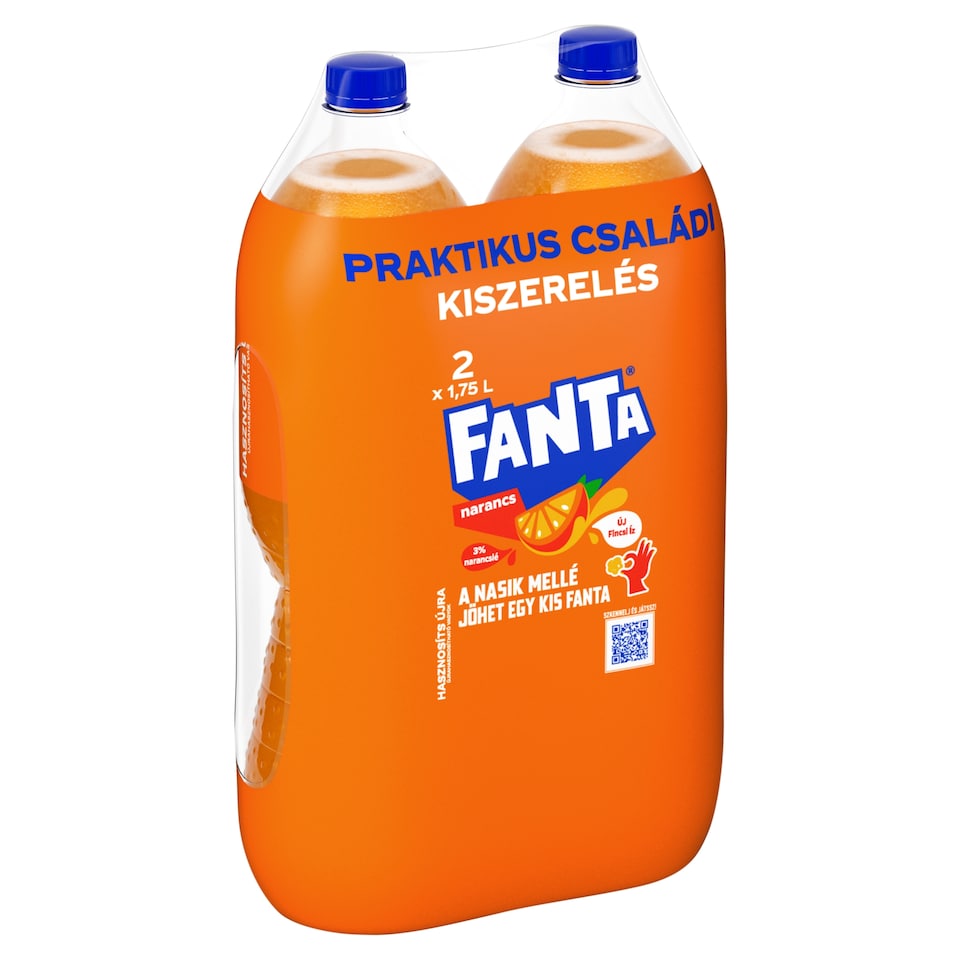 Fanta Carbonated Orange Flavoured Soft Drink 2 x 1,75 l