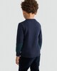 image 3 of F&F Boys Cotton Rich Pom Pom Bear Jumper in Navy