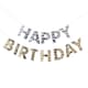 image 2 of Ginger Ray Shimmer Metallic Fringe 'Happy Birthday' Bunting